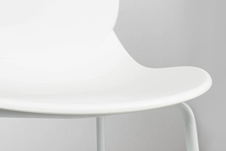 Krzesło ARIA białe - polipropylen, metal (KH010100936) - King Home