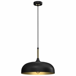 Lampa wisząca LINCOLN BLACK/GOLD 1xE27 35cm (MLP8030) - Milagro