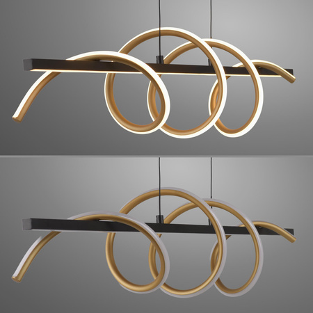 EMANDA LAMPA WISZĄCA MOSIĄDZ/CZARNY (19113-68) - Paul Neuhaus