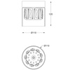 Lampa sufitowa GEM chrom (C0389-01A-F4AC) - Zuma Line