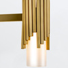 Żyrandol Marvele - 8 źródeł światła - Postarzany mosiądz (MARVELE8-AB-OPAL) - Elstead Lighting
