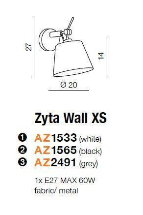 Kinkiet Zyta XS biały (AZ1533) Azzardo