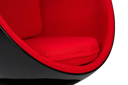Fotel BALL BLACK czerwony - włókno        szklane, metal (JH-066.BLACK.RED) - King Home