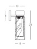 WALL LAMP E14 SANDY BLACK ANTIQUE BRASS IP44 (22135 Zambelis) - Zambelis