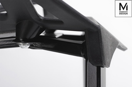 MODESTO krzesło SPLIT MAT czarne - polipropylen, podstawa metalowa (C1023.BLACK) - Modesto Design