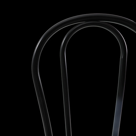 Krzesło CAFE czarne w stylu secesyjnym (MH-009CH-B) - Moos Home