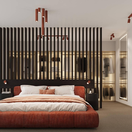 Plafon KARBON 40 ochra czerwona (SL.1628) - Sollux Lighting