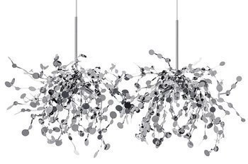 Oryginalna srebrna lampa wisząca MONETE (JD8653-2.Chrom) - King Home