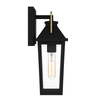 Mała latarnia naścienna Buckley - 1 źródło światła - Matowa czerń (QZ-BUCKLEY-S-MBK) - Elstead Lighting
