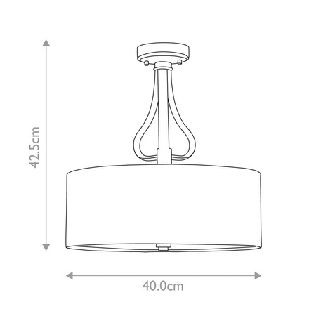 Lampa sufitowa Falmouth (BATH-FALMOUTH-SF-FG) - Elstead Lighting