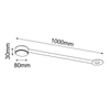 Lampa modułowa Drop Line 1 - Czarna (1000 mm)   (1012) - Brosline