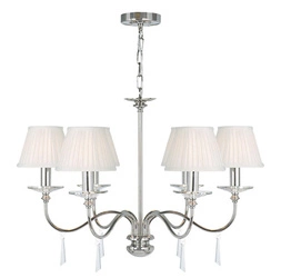 Żyrandol Finsbury Park (FP6-POL-NICKEL) - Elstead Lighting