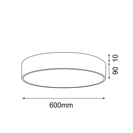 plafon Kengo - 600 mm - złoty - 1405 - Antigo (1405) - ANTIGO