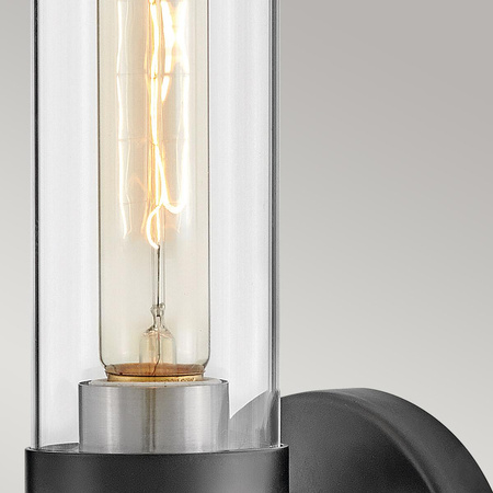 Kinkiet Ellison - 1 źródło światła - Czarny, szczotkowany (HK-ELLISON1-BK-BN) - Elstead Lighting