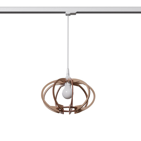 Lampa wisząca na szynie MANDELINO naturalne drewno E27 4000K 7,5W 690lm #W (MYL.00207) - Make Your Light