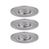  Oprawa wbudowana Nova mini Coin okrągła IP44 LED 3x4W 310lm Żelazo Szczotkowane/Aluminium (PL94301) - PAULMANN
