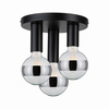 Neordic Skogen plafon max. 3x20W E27 Czarny 230V metal (PL79761) - PAULMANN