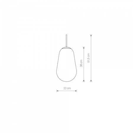Klosz CAMELEON PEAR M TR/G (8533) - Nowodvorski