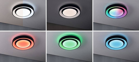 Panel Rainbow Dynamic 38,5W RGB Zmienna Biel Biały/czarny (PL70545) - PAULMANN