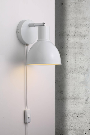 Lampa ścienna POP Nordlux E27 18W Metal Biały