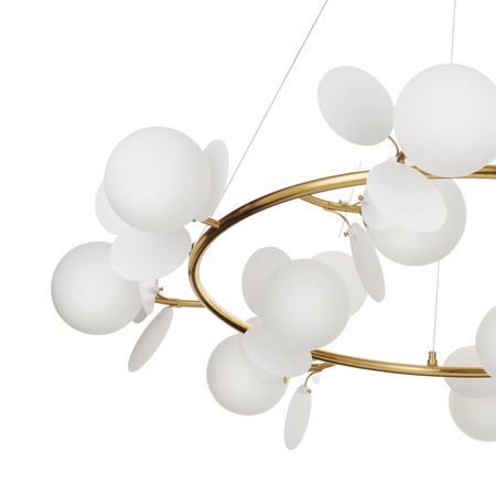 Ozdobny żyrandol CHIC złoto biały 105 cm (ST-DL-2969) - Step into Design