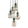 SOPHIA GREEN COGNAC LAMPA WISZĄCA 5XE14 (11149) - TK Lighting