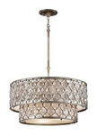 Lampa wisząca LUCIA kol. OKSYDOWANE SREBRO (FE/LUCIA/P/E 2TR) - Feiss- Elstead Lighting - żyrandol