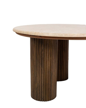 MaMaison stolik kawowy RAGNO marmur / drewno (MM001501100332) - MaMaison