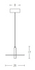 PENDANT LIGHT LED 7W BLACK (18139-B Zambelis) - Zambelis