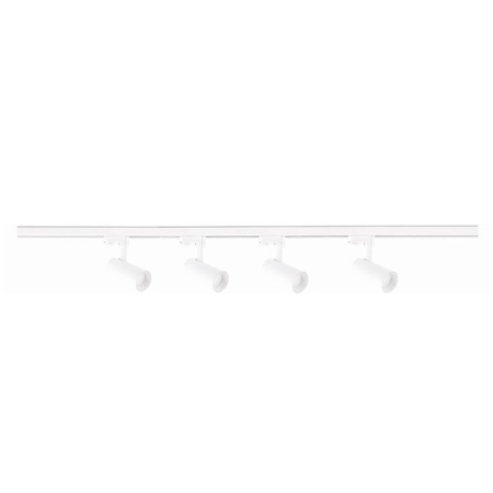 Gotowy zestaw szynowy Ice SET 3F 4xGU10 biały  (LP-732 4W WH SET) - Light Prestige