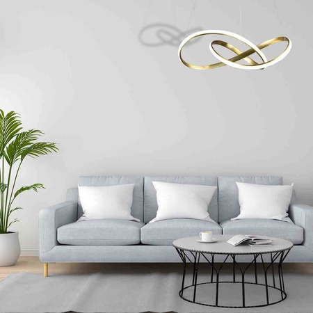 LAMPA WISZĄCA CAPPIO GOLD 36W LED (ML6772) - Milagro