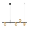 Lampa Wisząca Bletter (PND-5225-4-BK-AMB) - Italux