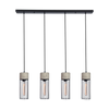 LINE LIGHT 4L CONCRETE STEEL BLACK (1659 Zambelis) - Zambelis