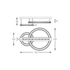 Lampa sufitowa GIRONA chrom (MX3713-2-3CT) - Zuma Line