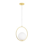 Lampa wisząca COSTA ROUND złota 35 cm (DP0001A-350R) - Step into Design