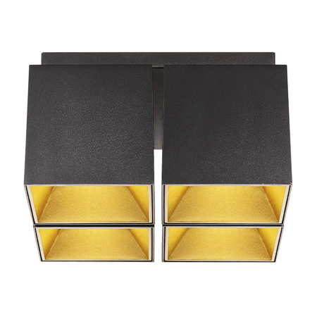 Oprawa natynkowa ETHAN Nordlux GU10 LED:4x10W,Traditional:4x50W Aluminium Czarny mat
