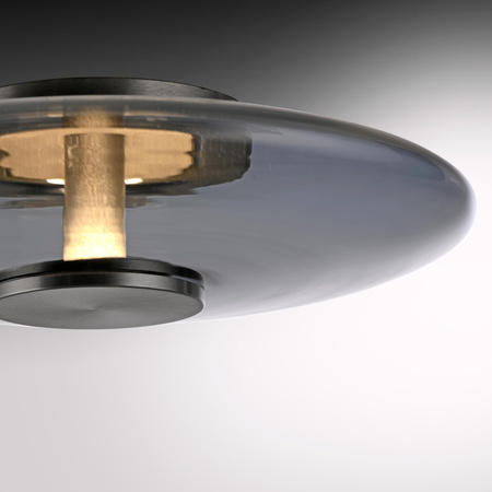 Szklana stołowa lampa z dotykowym ściemniaczem PURE VITRUM SZARY (4080-15) - Paul Neuhaus