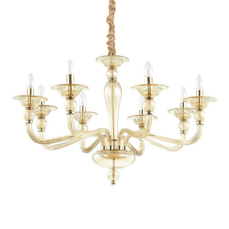 Lampa wisząca Danieli kol. bursztynowy (159973) Ideal Lux - żyrandol