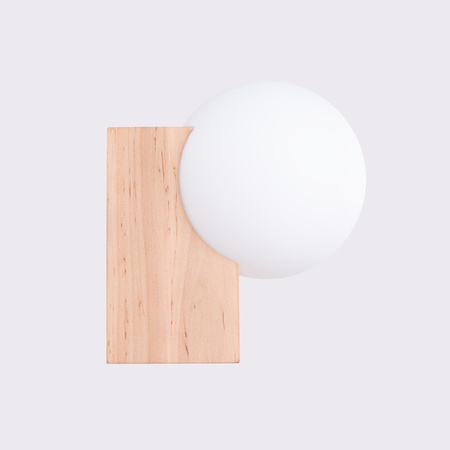 Kinkiet BULBO naturalne drewno (SL.1682) - Sollux Lighting