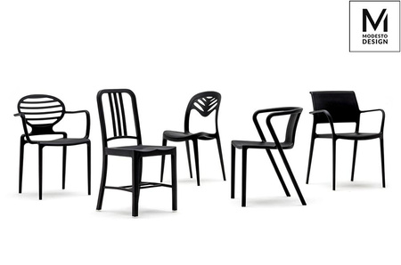 MODESTO krzesło AIR czarne - polipropylen (1615-APC) - Modesto Design