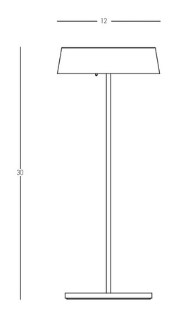 OUTDOOR PORTABLE TABLE LIGHT 2.2W WHITE (E290 Zambelis) - Zambelis