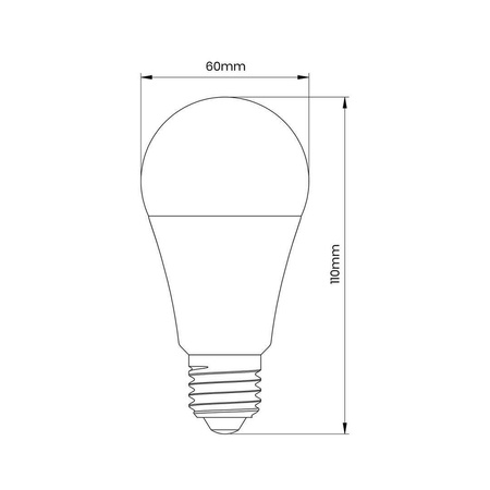 Żarówka LED 9W A60 E27 3000K Zmierzchowa (EK8048) - Eko-Light
