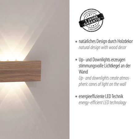 PALMA KINKIET DREWNO (9478-79) - Paul Neuhaus