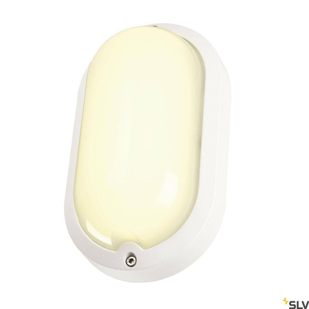 TERANG 2, lampa ścienna i sufitowa outdoor, LED, 3000K, IP44, owalna, biała, 11W (229931) - SLV