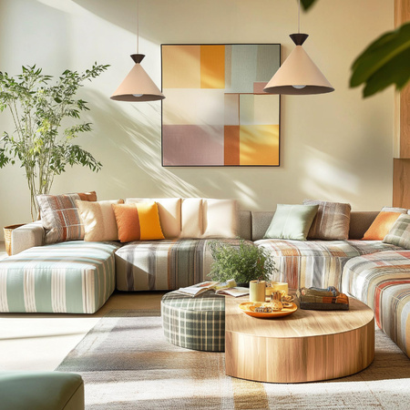 Lampa wisząca MATTEO SABIA BROWN 1XE27 L (11001) - TK Lighting