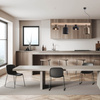PENDANT LAMP 4XE27 WOOD-BLACK-BRONZE (22213 Zambelis) - Zambelis