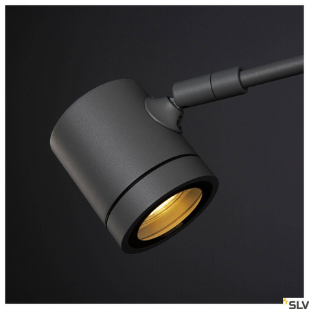 MYRA DISPLAY, lampa ścienna outdoor, QPAR51, IP55, antracyt, łukowato wygięta, maks. 50W (233135) - SLV