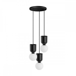 LUOTI 3P czarna lampa wisząca / plafon (LUP322P3) - Ummo