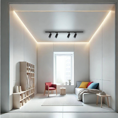 Zestaw Mica Track Czarny 4xGU10 1,5m (ML1150) - Milagro