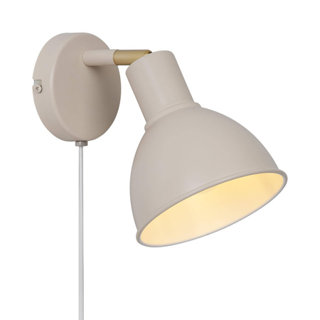 Lampa ścienna POP Nordlux E27 18W Metal Beżowy